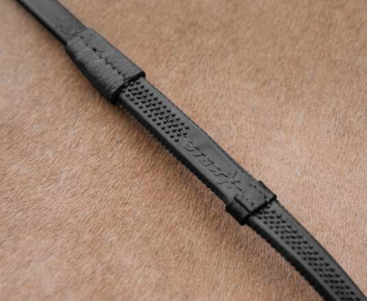 Horze - rênes caoutchouc fine avec arrêtoirs