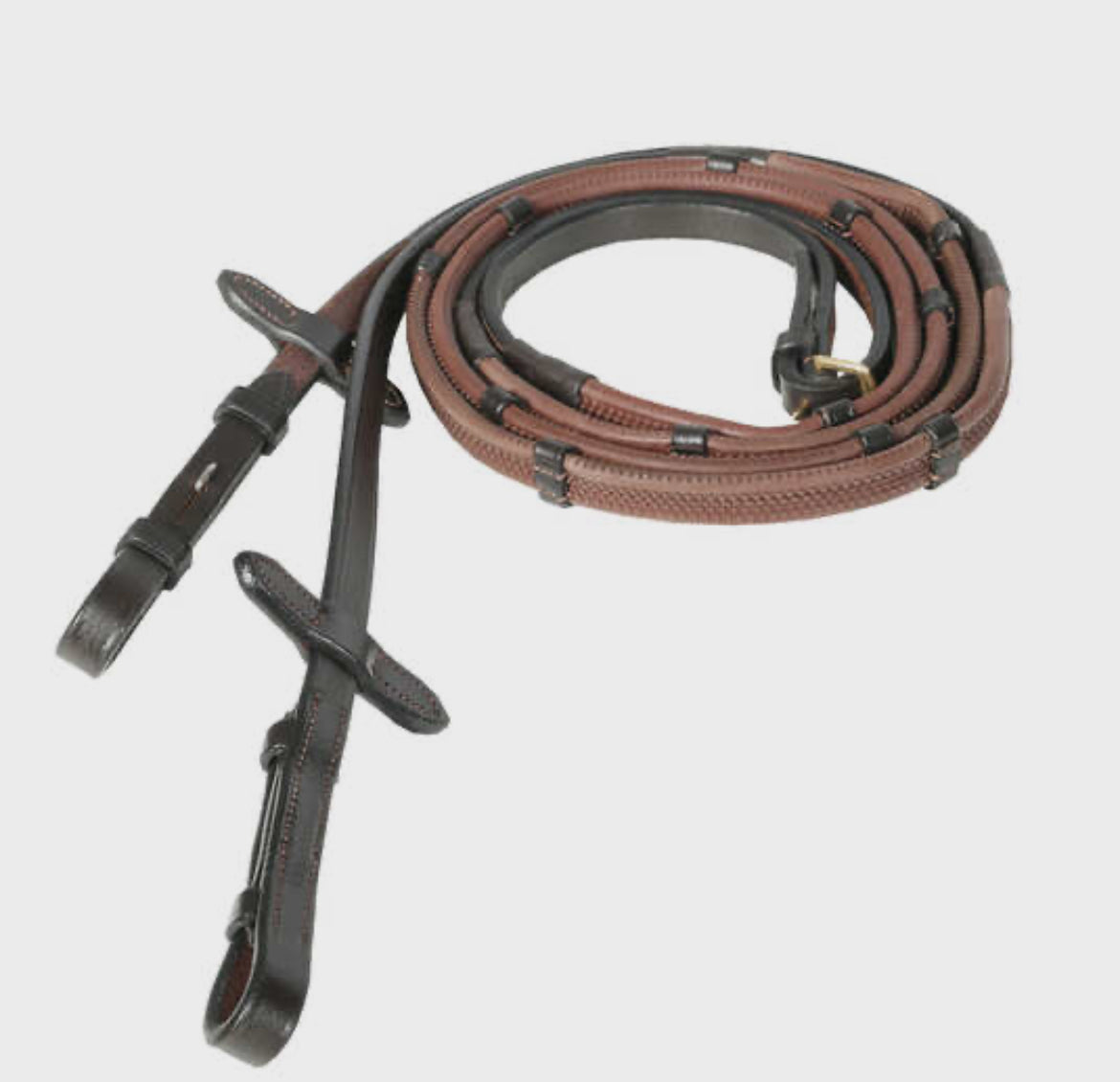 Horze - rênes caoutchouc fine avec arrêtoirs