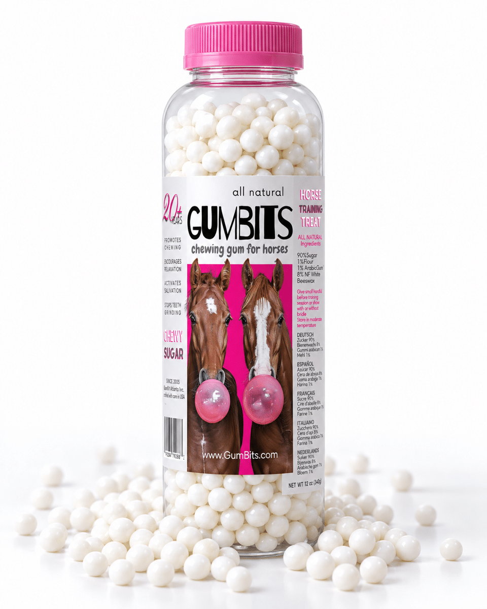 GumBits, friandises à mâcher pour chevaux, stimulent la mastication et la salivation