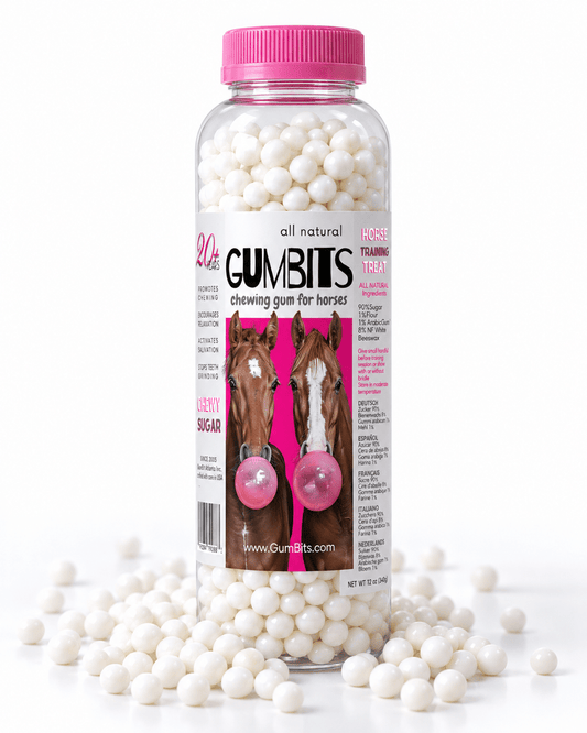 GumBits, friandises à mâcher pour chevaux, stimulent la mastication et la salivation