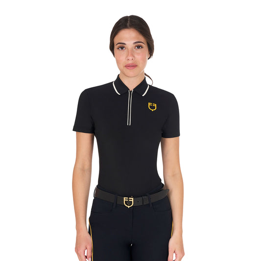 Equestro - polo training slim zip - 2 coloris
