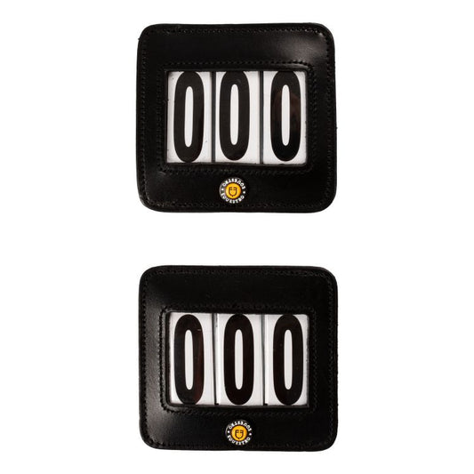 Equestro - porte numero cuir 3 chiffres