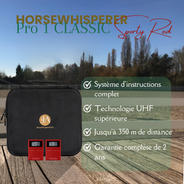 JAequestrian - systeme ecouteurs pro 1 red série