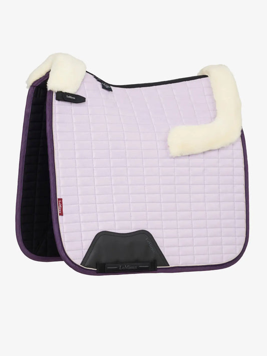 Lemieux - Tapis de dressage Square en suédine/merinos -Lilac