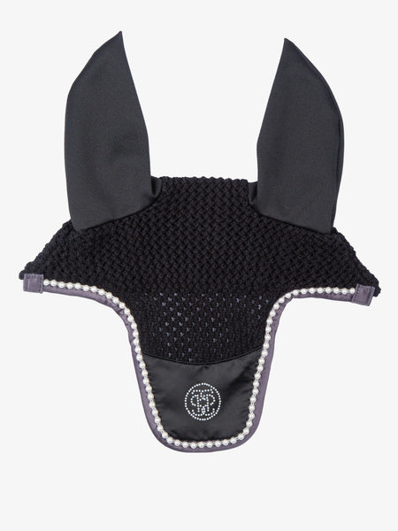 Ps of Sweden - bonnet pearl monogram - Black