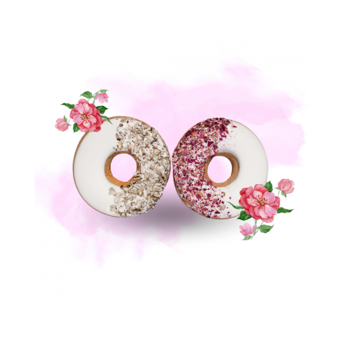 Candy horse - donuts pétales rose