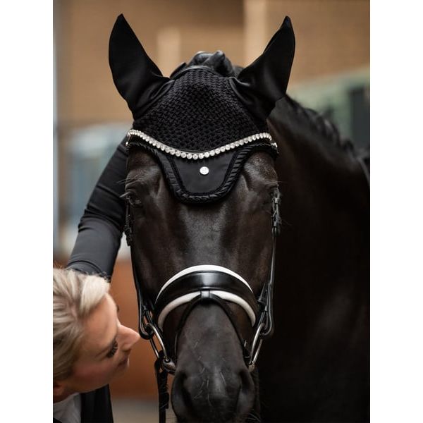Ps of Sweden - bonnet ruffle - noir