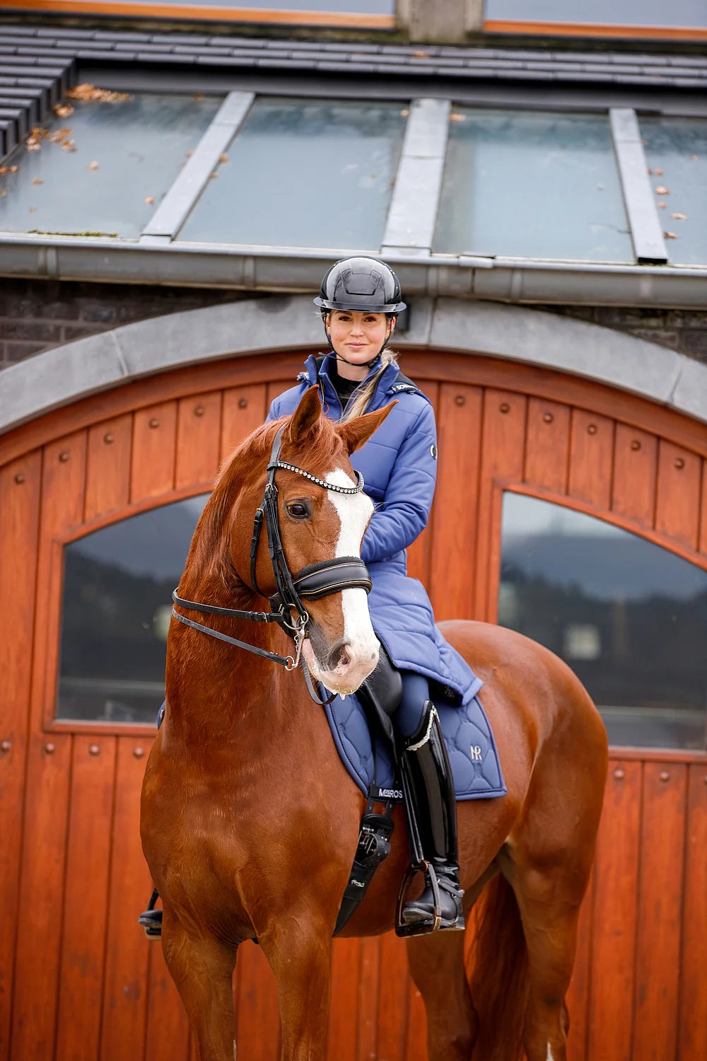 Mrs Ros - manteau long Billy - bleu poseidon