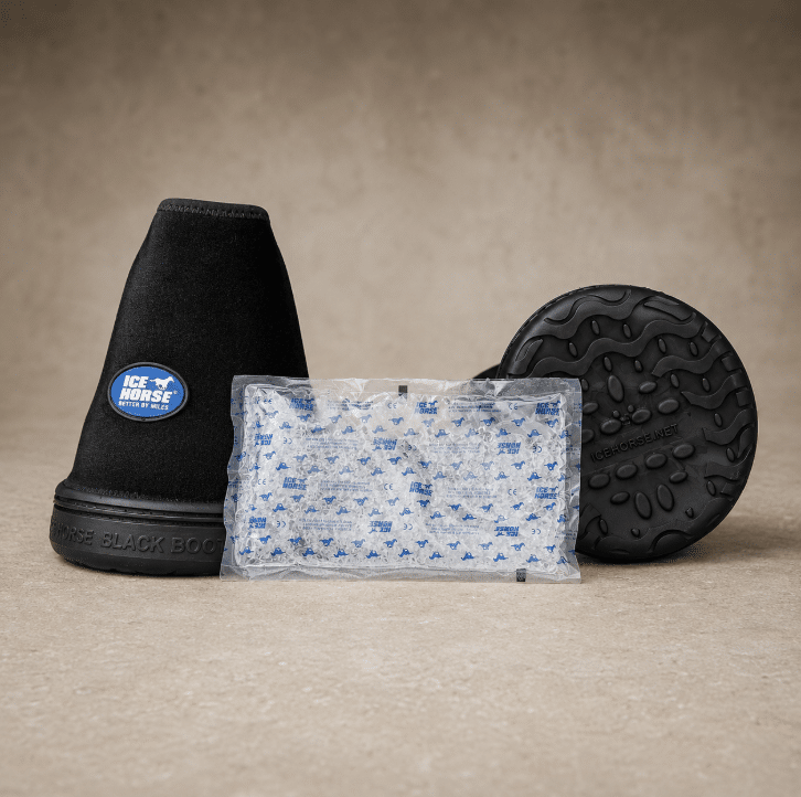 Ice Horse Hoof Ice Boots, 6 inserts froids inclus, cryothérapie ciblée pour le sabot