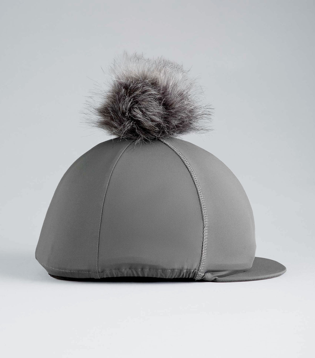 Jersey Hat Silk avec Faux Fur Pom Pom