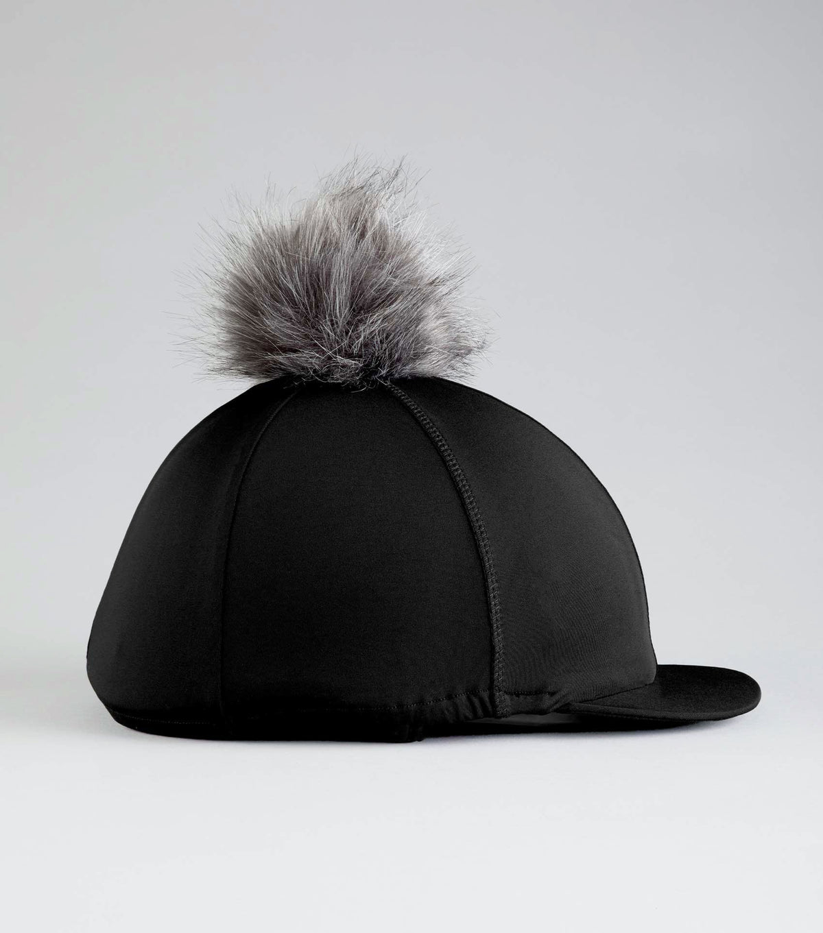 Jersey Hat Silk avec Faux Fur Pom Pom