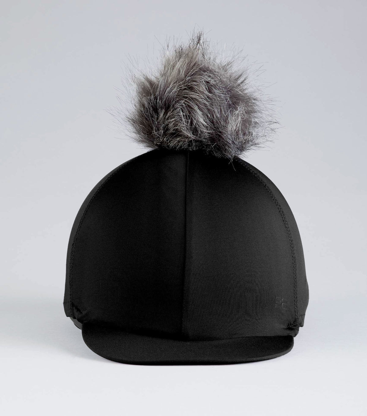Jersey Hat Silk avec Faux Fur Pom Pom