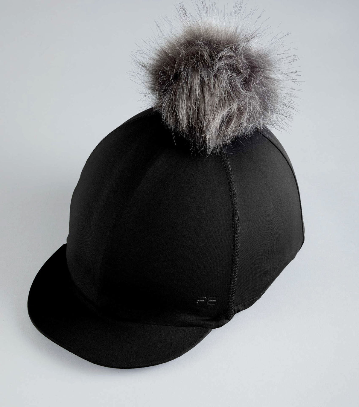 Jersey Hat Silk avec Faux Fur Pom Pom