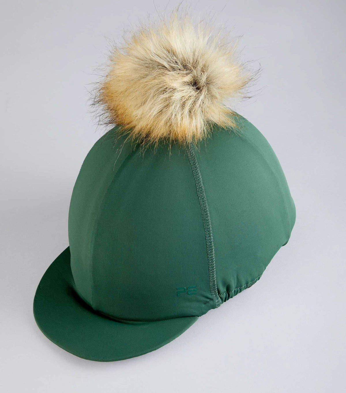 Jersey Hat Silk avec Faux Fur Pom Pom