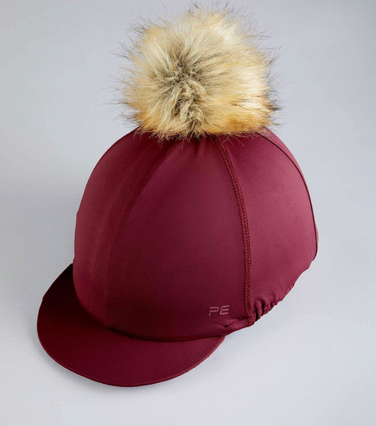 Jersey Hat Silk avec Faux Fur Pom Pom