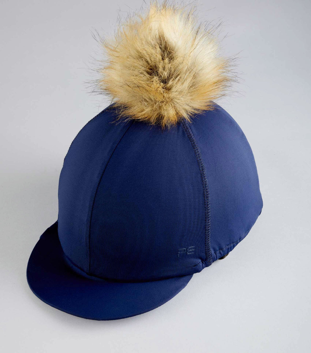 Jersey Hat Silk avec Faux Fur Pom Pom