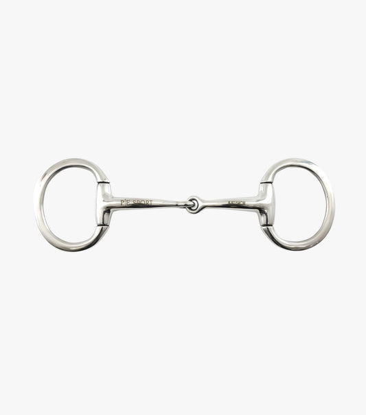 Jointed Flat Ring Eggbutt mors simple