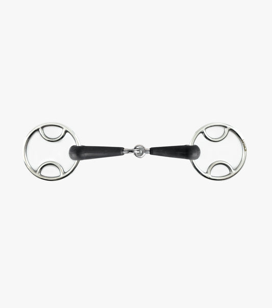 Jointed Rubber Bevel mors