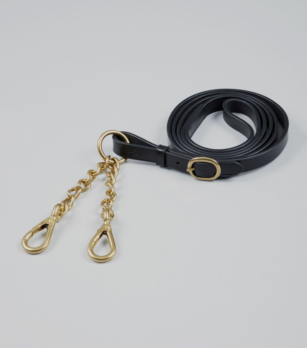 en cuir Lead rêne avec Chain Coupling