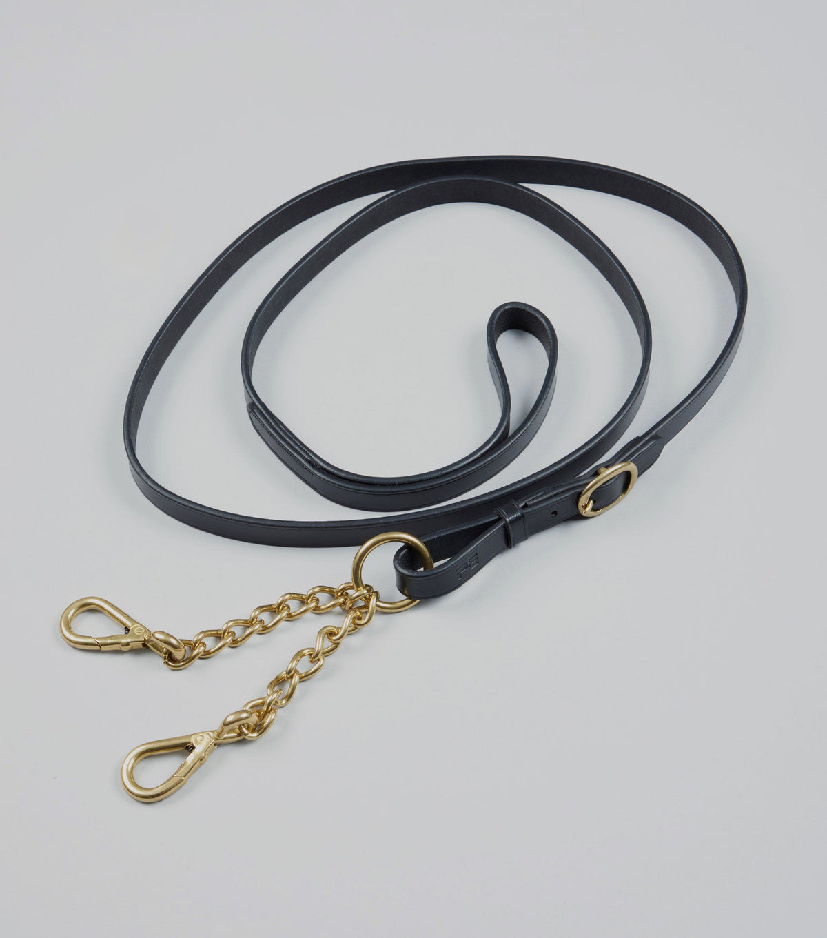 en cuir Lead rêne avec Chain Coupling