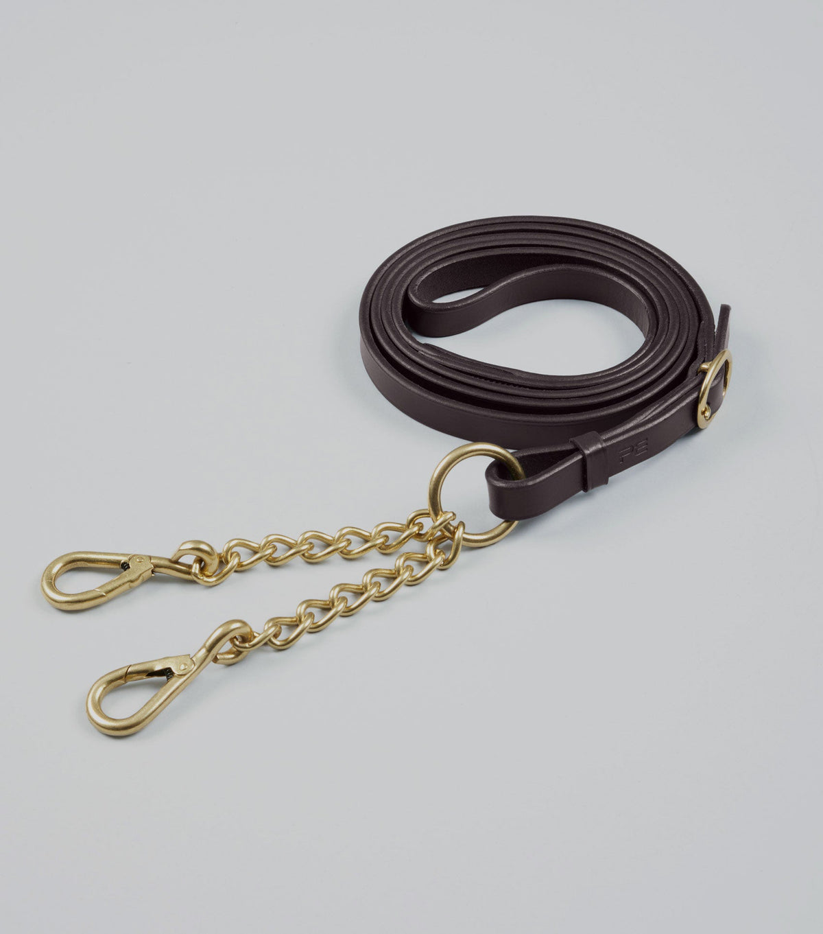 en cuir Lead rêne avec Chain Coupling