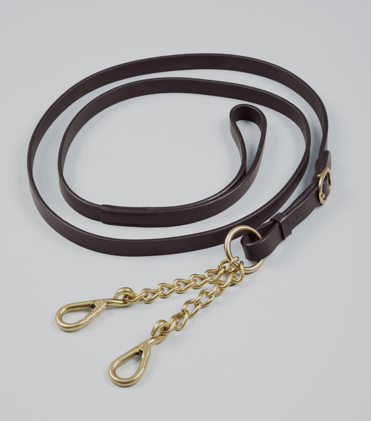 en cuir Lead rêne avec Chain Coupling