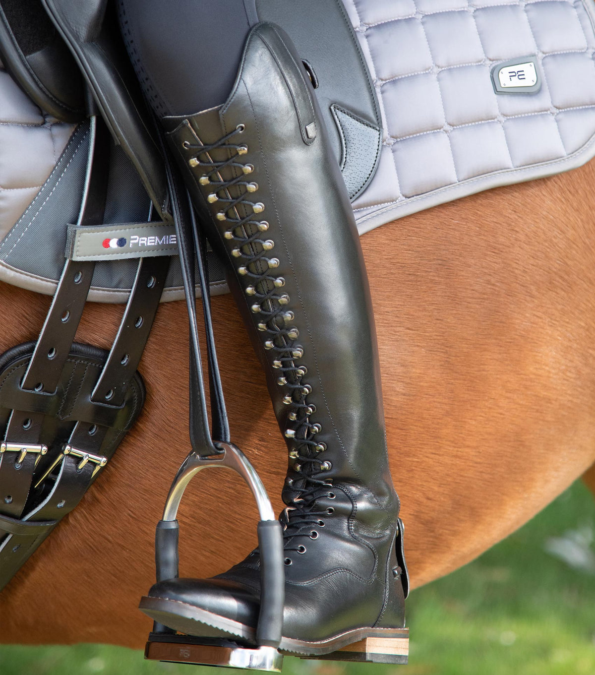 Maurizia femme Lace Front en cuir Tall Riding botte