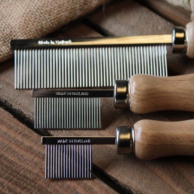 Smart Grooming Jeu de peignes à damiers, 3 tailles, toujours la bonne taille