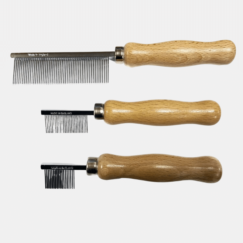 Smart Grooming Jeu de peignes à damiers, 3 tailles, toujours la bonne taille