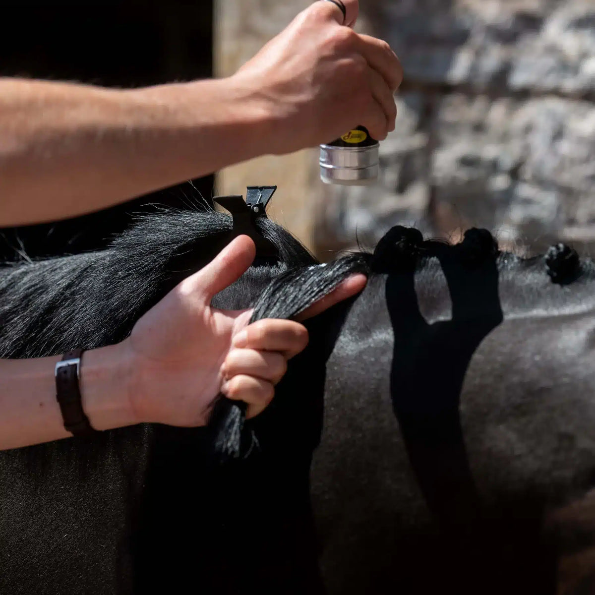 Smart Grooming Stick de cire à natter, discipline les crins et améliore la prise, non gras