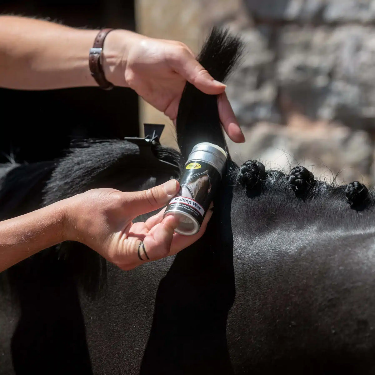 Smart Grooming Stick de cire à natter, discipline les crins et améliore la prise, non gras