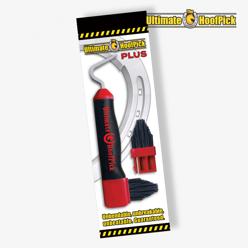 Ultimate HoofPick Plus avec brosse remplaçable, extrêmement robuste