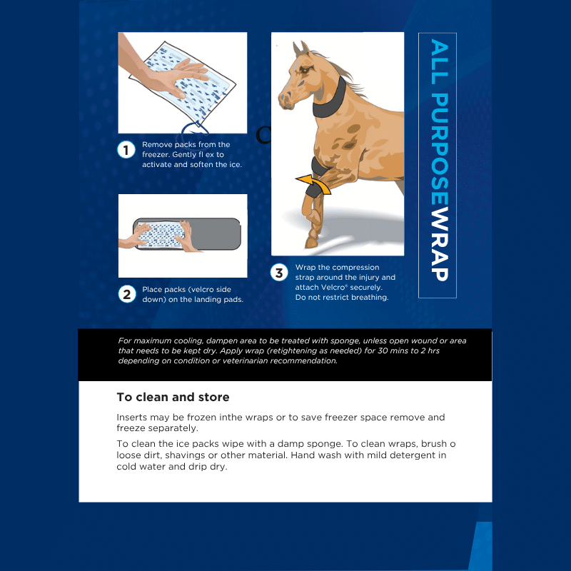 All-Purpose Ice Wrap, 2 inserts froids inclus, enveloppe de cryothérapie polyvalente, pour les zones difficiles à refroidir