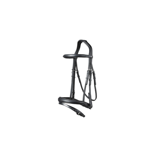TRUST Amsterdam Comb.noseband bridle anatomic – Noir/Argent