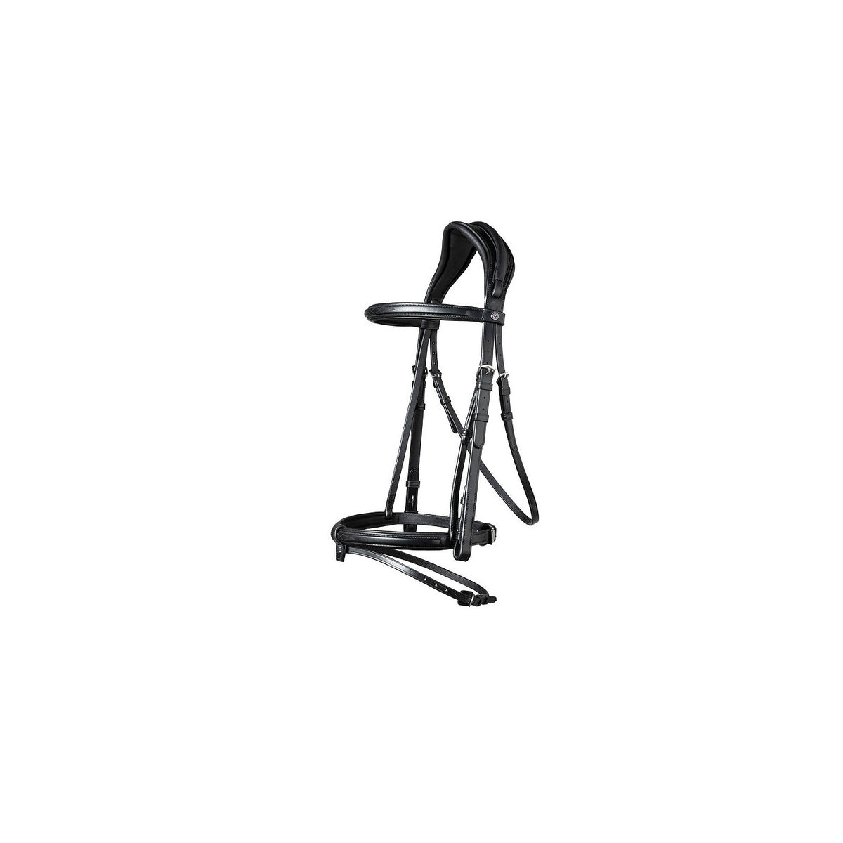 TRUST Geneva Comb.noseband bridle – Noir/Argent