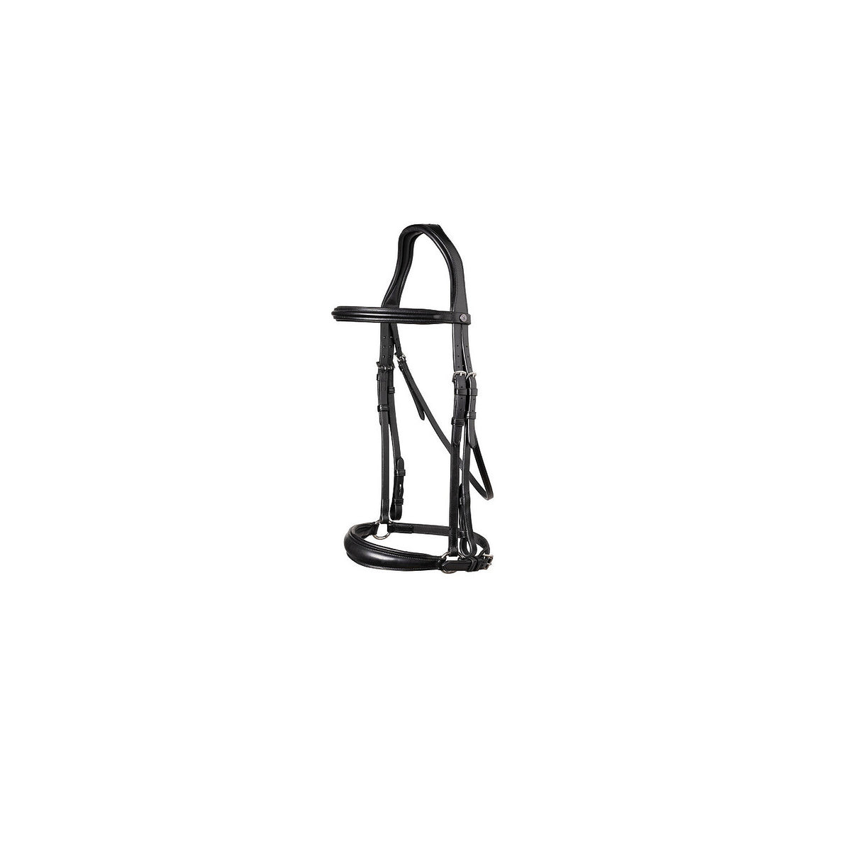 TRUST Rome Drop noseband bridle – Noir/Argent