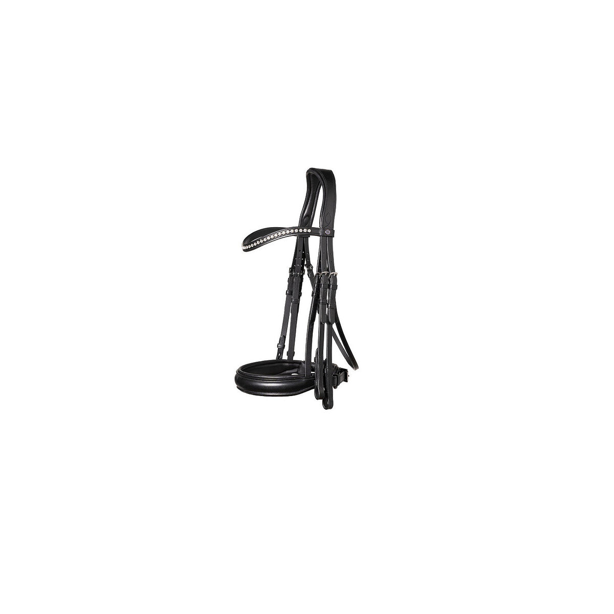 TRUST Wellington Large crank NB dble bridle – Noir/Noir