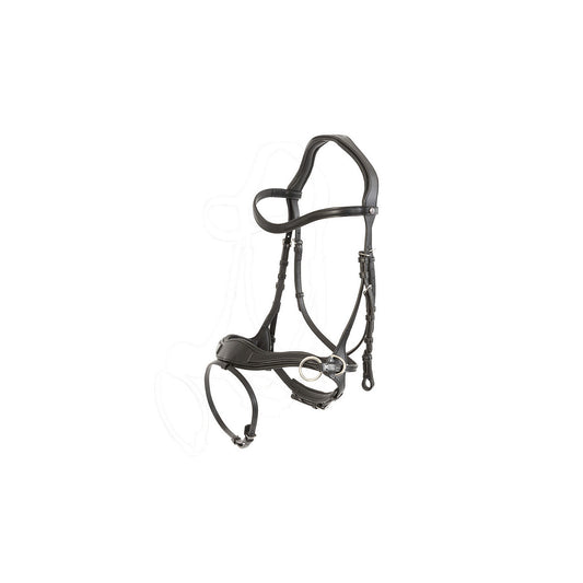 TRUST Falsterbo T-motion bridle – Noir/Argent