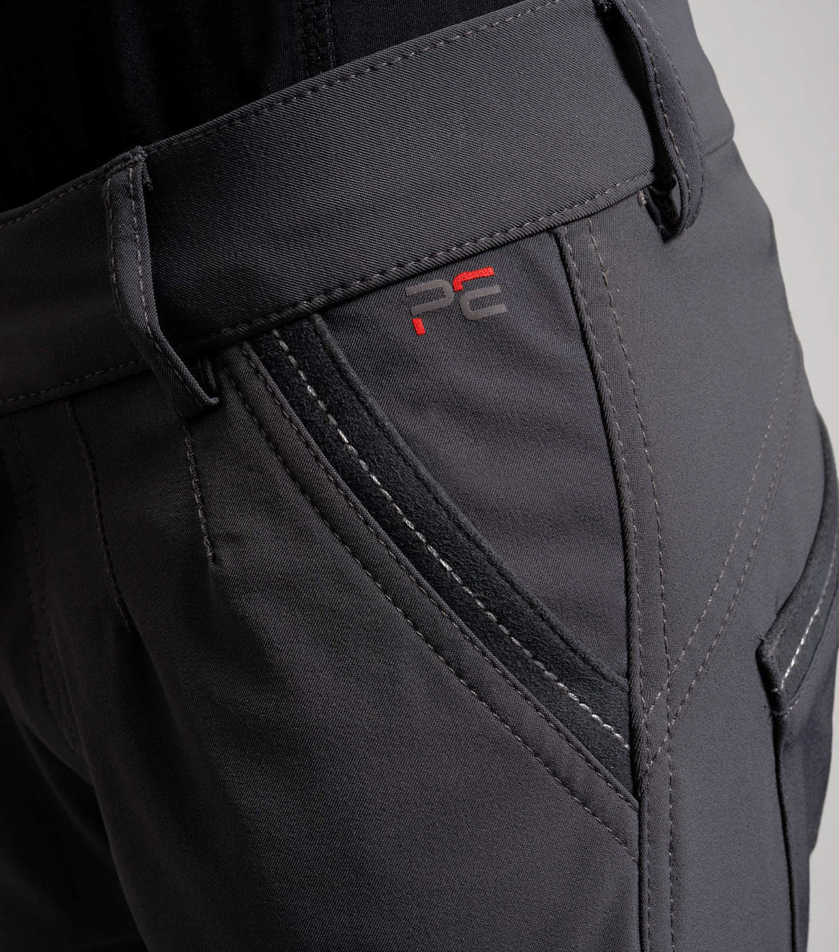 Gando Boys Gel Knee Pantalon d’équitation Grey