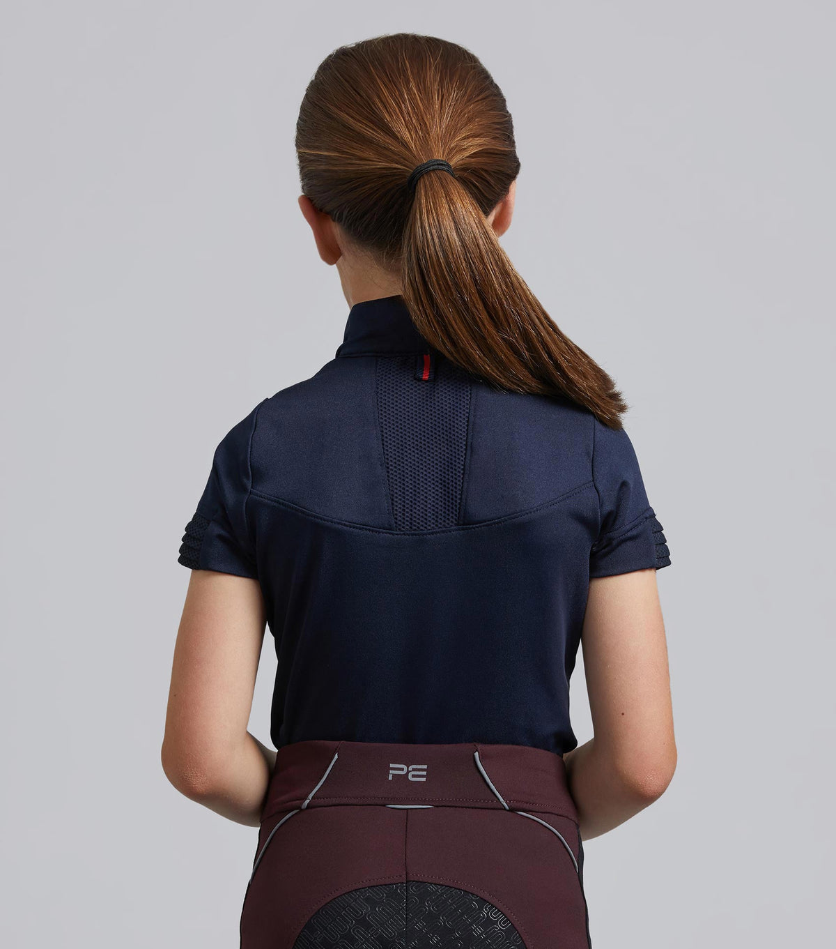 Mini Remisa Girl's technique à manches courtes haut d’équitation